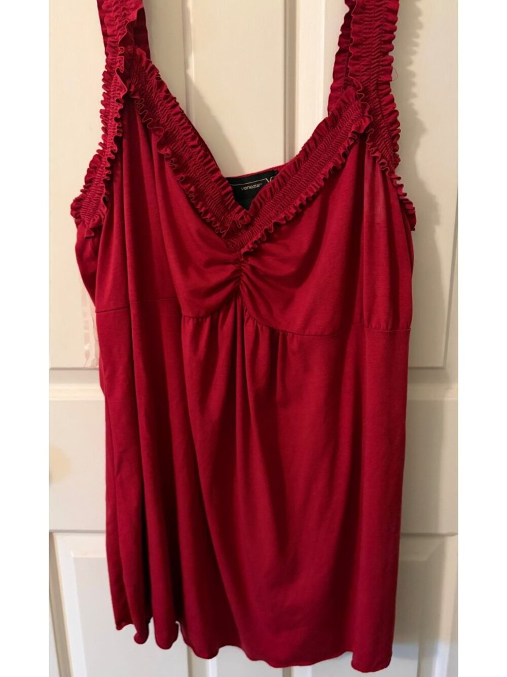 Vintage Venezia Lane Bryant Red Camisole Tank Top Size 22/24